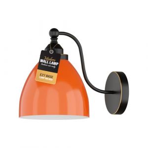 LEDSone Moderne Vintage rétro col de Cygne Bras en métal E27 Applique Murale luminaire pour Salon Salle à Manger Cuisine (Orange) (LEDSONE, neuf)