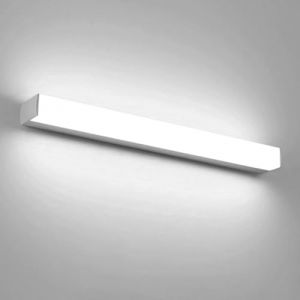 Jadssox LED Salle de Bain Barre Lumineuse linéaire Lampe de vanité Moderne Longue Armoire à Miroir luminaire Blanc vanité Appliques murales pour Dressing Toilette vestiaire 6000K Blanc Froid (Lansel Mio, neuf)