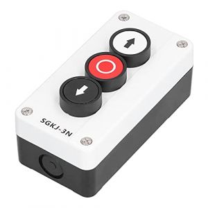 Interrupteur momentan&eacute; pour station &eacute;l&eacute;vatrice, bo&icirc;tier de commutation &agrave; bouton-poussoir momentan&eacute;, bo&icirc;tier de commande momentan&eacute; pour treuils, portes sectionnelles, porte de camion, porte de garage (Biuzi, neuf)