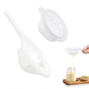 JYNXOR 2 Pi&egrave;ce Chinois Cuisine,Tamis Filtre Alimentaire,400 Mailles, Tamis &agrave; Jus,Filtres &agrave; Mailles Fines,Filtre &agrave; Vin,Pour filtrer les huiles,Caf&eacute;,Vin,Jus,Lait de Soja (SHOPSCAPE INK, neuf)