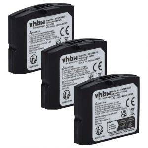 vhbw 3X Batteries Rechargeables &eacute;couteurs sans Fil - Compatible avec Sennheiser 500898, 523306, BA-300, BA300, HC-BA300 (140mAh, 3,7V, Li-Polym&egrave;re) (ElectroPapa, neuf)