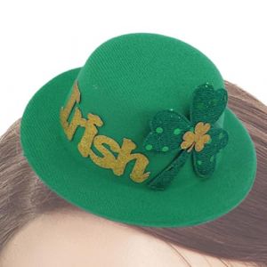 &Eacute;pingle &agrave; cheveux pour festival irlandais &ndash; Accessoires de costume de la Saint-Patrick | Chapeau haut-de-forme de tr&egrave;fle pour femme &ndash; Pour f&ecirc;te, f&ecirc;te, carnaval, cosplay, c&eacute;l&eacute;bration (SuXiuBaiHuoDian, neuf)
