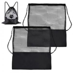 Granvoo 2 Pièces Sac à Dos en Maille Filet, Sacs à Cordons Réglable, Sac Ballon de Football, Sac Filet de Football Portable pour Natation, Plongée, Voyage, Salle de Sport (VALENTIN COMPRA, SOCIEDAD., neuf)