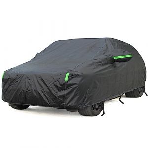 BEXITA Bâche Voiture Extérieur Étanche Noir Respirante Bache Voiture Doublure en Coton Housse de Protection Voiture Extérieur pour Hatchback; Taille S: Max380cm (Bexita Direct, neuf)