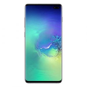 Samsung Galaxy S10+ - Smartphone portable débloqué 4G (Ecran : 6,4 pouces - Dual SIM - 128GO - Android) - Vert (F-Service FR, neuf)