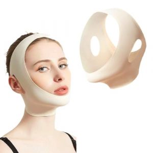 ZOPJUMA Masque de lifting réutilisable en V,Masque de lifting pour le visage,Bandage de lifting du visage,Peut être utilisé à tout moment (Transfer test store, neuf)