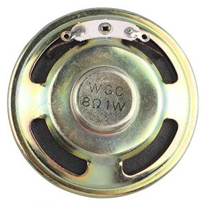 HALJIA 1 Watt 8 Ohm 50mm Dia Type de Haut-Parleur magnétique Rond métal Shell Haut-Parleur Corne (Hengjiaan, neuf)