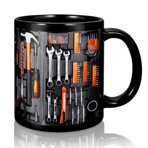 TangDouJM Machiniste tasse à café, boîte à outils ensemble mécanicien automobile, clé bricoleur, outils, papa, mari cadeau, cadeau pour homme | 11 OZ tasse en céramique thé (TangDouJM, neuf)