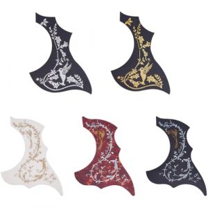 SUPERFINDINGS 5 Pi&egrave;ces 5 Styles Prot&egrave;ge-M&eacute;diator de Guitare Acoustique Plaque de Protection Anti-Rayures Autocollante Prot&egrave;ge-M&eacute;diator Plaque Anti-Rayures pour Pi&egrave;ces de Rechange de Guitare (SUPERFINDINGS  FR, neuf)