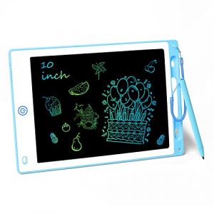 Vicloon Tablette d'&eacute;criture LCD,Tablette D'&eacute;criture LCD 10 Pouces avec Stylo Ardoise Magique Tableau Portable pour l'&eacute;criture et Le Dessin sans Papier,Enfants et Adultes &Eacute;criture Dessin (Bleu) (Vicloon&reg;-FR, neuf)