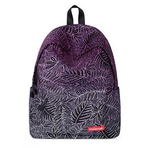 FORRICA Sac &agrave; Dos Mode Cartable Filles College Sacs D'&eacute;cole Scolaire pour Ado Enfant Sac a Dos pour Ordinateur Portable Femme Loisir Sac de Voyage Feuilles A (GATE14 S.R.L, neuf)
