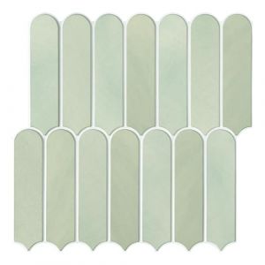 Commomy 10 Pi&egrave;ces Credence Adhesive pour Cuisine, Mat Vert Citron, Carrelage Adhesif Mural, 30 x 30 cm, Carrelage Adh&eacute;sif pour cuisine, salle de bain, d&eacute;coration murale (Commomy Decor, neuf)