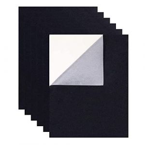 BENECREAT 12PCS 29x40cm Tissu velours auto-adh&eacute;sif (noir) A3 Feuille adh&eacute;sive au dos collante, durable et r&eacute;sistante &agrave; l'eau, polyvalente, id&eacute;ale pour l'art (BENECREAT FR BOUTIQUE, neuf)