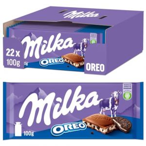 MILKA Milka et OREO, Lot de 22 (22 x 100 g) (Good4 you, neuf)
