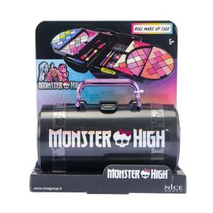 Nice Group - Monster High Roll Make Up Case, 1 boîte en forme de cylindre avec fard à paupières, brillant à lèvres, fard à joues (Juguetilandia, neuf)