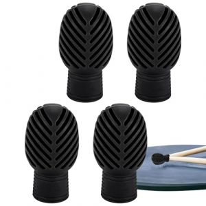 Conseils pour sourdine de batterie,Conseils pour sourdine de de tambour,Embouts de s en Silicone 4 pièces pour un son de claquement muet | Couvercles de protection de maillet de de tambour, accessoire (lonyezc, neuf)