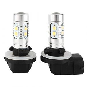 Fydun Ampoules Antibrouillard H27 881, 2 Pi&egrave;ces 12-24V 50W Lumi&egrave;re Blanche Voiture Brouillard Lampe Phare DRL Ampoule Voiture Conduite Lampe (Miyinla519, neuf)