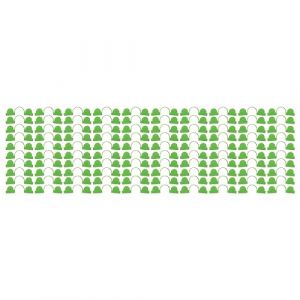 Tyenaza 100 Pi&egrave;ces Clips De Serre, Cadre D'Arche De Serre Double T&ecirc;te Clip en Plastique Presse Chauffante Film Clip Pince pour Fixer la Couverture des Plantes, Feuille De Plastique De Serre(7mm) (Vasting, neuf)