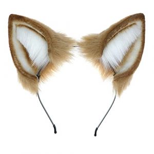 Joli bandeau en forme d'oreilles de chien pour femme et &eacute;tudiant - Couleur marron (XCengzy, neuf)