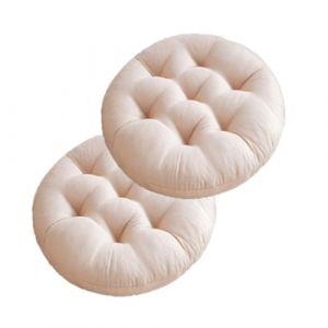 Mozzeilee Coussin de chaise rond, coussin de si&egrave;ge souple int&eacute;rieur ext&eacute;rieur pour chaises de salle &agrave; manger 40x40cm, tapis de chaise pour fauteuils jardin canap&eacute; en rotin pour chambre sol camping (Mozzeilee, neuf)