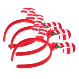 Baluue 3 Pièces Bandeau De Canne De Noël Bandeau De Canne En Bonbon De Noël Cerceau De Cheveux De Canne En Bonbon Coup De Tête De Noël Bandeau Canne En Bonbon Bandeau De Noël Non Tissé (Fortune Luck, neuf)