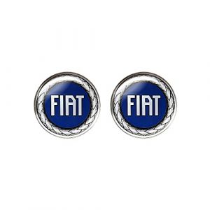 Fiat 21232 Autocollant 3D Officiel Logo Bleu, Diamètre 12 mm, 2 pièces (Motorstile, neuf)