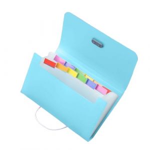 Classeur accordéon – Organiseur multi-poches, rangement de reçus | Coque au design flexible, classeur à lettres portable, compatibilité du papier A6 pour le tri de bureau à domicile, les formulaires (HanHaiHui, neuf)