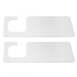 VICASKY Lot de 2 Pr&eacute;sentoirs &agrave; Ongles en Acrylique Transparent Support Suspendu pour Faux Ongles et &Eacute;chantillons de Vernis Panneau D&rsquo;Affichage Manucure Mobile pour Salon Professionnel (Micanties, neuf)