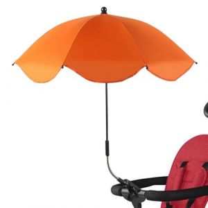Parasol Anti Uv Poussette, Fixation Ombrelle Poussette Bebe conforts Avec Pince Flexible & Bras Réglable, Parapluie De Protection Solaire Pour Landauss,Fauteuil Roulant,Poussette (zuyuedong, neuf)