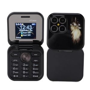 Zunate Téléphone Portable à Clapet débloqué pour Personnes âgées, 2G Basic, Le Plus Petit Téléphone Portable Facile à Utiliser avec de Gros Boutons, Radio FM, Lampe de Poche LED, Double (Topiky-U, neuf)