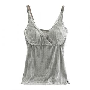 D&eacute;bardeur Femme Soutien Gorge Int&eacute;gr&eacute; Camisole Sport avec Brassi&egrave;re Caraco Gilet Rembourr&eacute; &Agrave; Bretelles Ajustables D&eacute;bardeur De en Yoga sans Manches Haut Tank Top (Blingko, neuf)