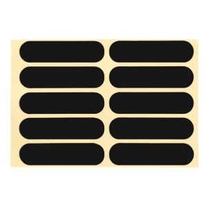 10 pi&egrave;ces Autocollant Casque Moto reflechissant Noir, Haute visibilit&eacute; la Nuit Bande reflechissante autocollante, 7&times;1.8cm Autocollant reflechissant pour Convient aux v&eacute;los Scooters et poussettes (Amoxike, neuf)