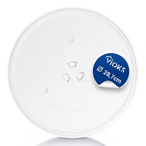 VIOKS Plateau tournant pour micro-ondes, plaque en verre de 28,7 cm, 3 picots Samsung (vioks-de, neuf)