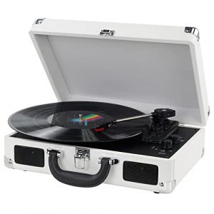 DIGITNOW! Belt-Drive LP Platine Vinyle stéréo, 3 Vitesses avec Enceinte Interne, AUX in et Prise RCA. (Digitgarden-EU, neuf)