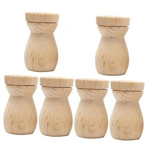 VICASKY 6 Pi&egrave;ces bouteille d'huile essentielle diffuseurs d'huile bouteille de diffuseur de voiture suspendue taille pendentif diffuseurs pour huiles essentielles diffuseur bouteille Bois (Micanties, neuf)