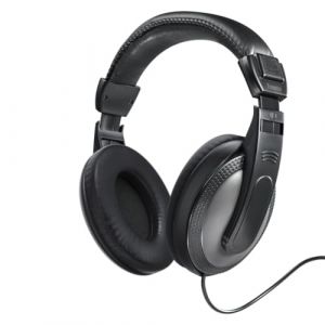 Hama Casque TV ShellTV (Casque Circum-Auriculaire St&eacute;r&eacute;o, id&eacute;al t&eacute;l&eacute;, c&acirc;ble Extra Long 6m, Jack 3.52mm m&acirc;le, Adaptateur Jack 6.35mm m&acirc;le Inclus, 20 Hz-20 kHz, 32 ohms, 113 DB/MW) Noir (ALFA DISCOUNT, neuf)