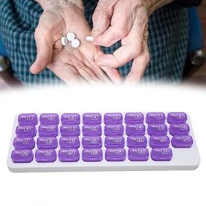 Pilulier Mensuel, Petits Compartiments D'un Mois, Piluliers de 31 Jours et 4 Semaines pour les Voyages &agrave; Domicile (Koulaten, neuf)