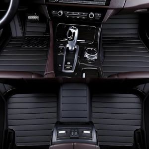 Jeu de Tapis de Sol Personnalisés en Cuir PU pour Renault Clio Kadjar Captur Megane Scenic Arkana Twingo Master Koleo, Imperméables, Antidérapants, Tout Temps - Adaptés au Modèle Original‌ (JoyRozTek, neuf)