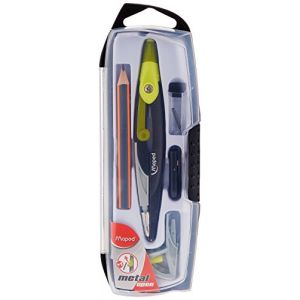 Maped - Fournitures, Accessoires - Compas Maped métal - Coffret 5 pièces Open métal avec Bague Universelle, Coloris Assortis (ENVOI RAPIDE 24h/48h, neuf)