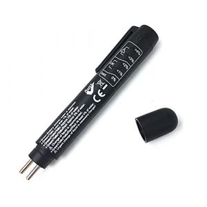 GERUI Testeur universel de liquide de frein de voiture pour liquide de frein DOT3 DOT4 DOT5, testeur de frein de voiture portable avec 5 voyants LED, testeur de liquide de frein (1) (Mohicans, neuf)