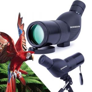 Longue Vue Etanche avec Ttrépied, Sac de Transport et Adaptateur pour Smartphone - Bak4 Porro Prisme Puissante Monoculaire Longue Vue pour l'observation des Oiseaux, Le tir et la Chasse (ZTAmzon, neuf)