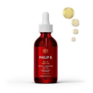 PHILIP B Scalp Booster 60ml - Huile soin fortifiant avant shampooing pour les femmes souffrant de perte de cheveux ou d'amincissement des cheveux (Good Care Cosmetics, neuf)