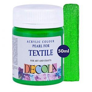 Decola – Peinture textile bleu paillette 50ML | Teinture textile à haute teneur en pigments | Fabriqué par Nevskaya Palitra (ZI.ARTSHOP, neuf)