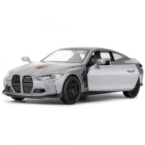 imtfzct Voiture miniature BMW M4 CSL en alliage de zinc 1/36 - Ramène la fonction de traction de la voiture jouet - Peut ouvrir la porte - Jouet de loisirs - Cadeau de voiture pour garçons et filles - (imtfzct Store, neuf)