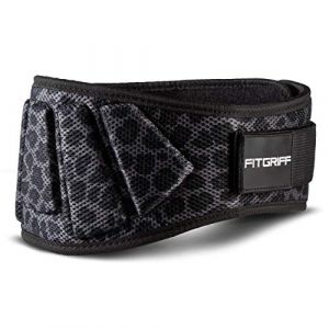 Fitgriff® Ceinture de Musculation V1 - Ceinture Haltérophilie, Bodybuilding, Fitness - Ceinture de Levage pour Femmes et Hommes - Ceinture de Force - Leopard X-Small (Fitgriff, neuf)