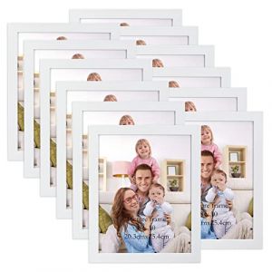 Giftgarden Lot de 12 Cadre Photo 20x25 cm, Multiple Cadre Photo Blanc Moderne, Cadre Photo Blanc Simple et Beau pour Affichage Mural ou de Table (Gift_Garden, neuf)