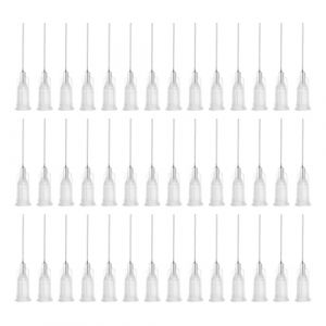 QUARKZMAN Aiguille industrielle &agrave; bout rond 27G 1 pouce de longueur avec connecteur &agrave; vis de verrouillage Luer, Aiguille de distribution pour pistolet &agrave; colle liquide, 60 pi&egrave;ces(Transparent) (QUARKZMAN, neuf)