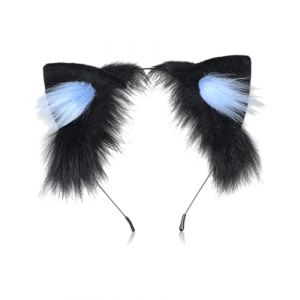 HUVZOR Oreille de Chat Serre tete Chat Bandeau Accessoires Cheveux de Déguisement, oreille de loup, oreille de renard, pour Femmes Fête Halloween Anniversaire Cosplay (Volumetech OU, neuf)