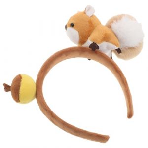 Abaodam Serrage-T&ecirc;te &Eacute;cureuil en Peluche Doux Noisette Accessoire Cheveux Festival et F&ecirc;te Serrage-T&ecirc;te Animal Original pour Cosplay Photo et D&eacute;guisement Pr&eacute;sent Femme Accessoire (Jericho&Jess, neuf)