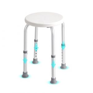 VEVOR Si&egrave;ge de Douche Antid&eacute;rapant Charge 136,1 kg Tabouret de Douche Hauteur R&eacute;glable 355-480 mm Chaise de Douche en Alu et PE Aide &agrave; la Douche pour Personnes &Acirc;g&eacute;es Femmes Enceintes Salle de Bain (MEDICAL66, neuf)